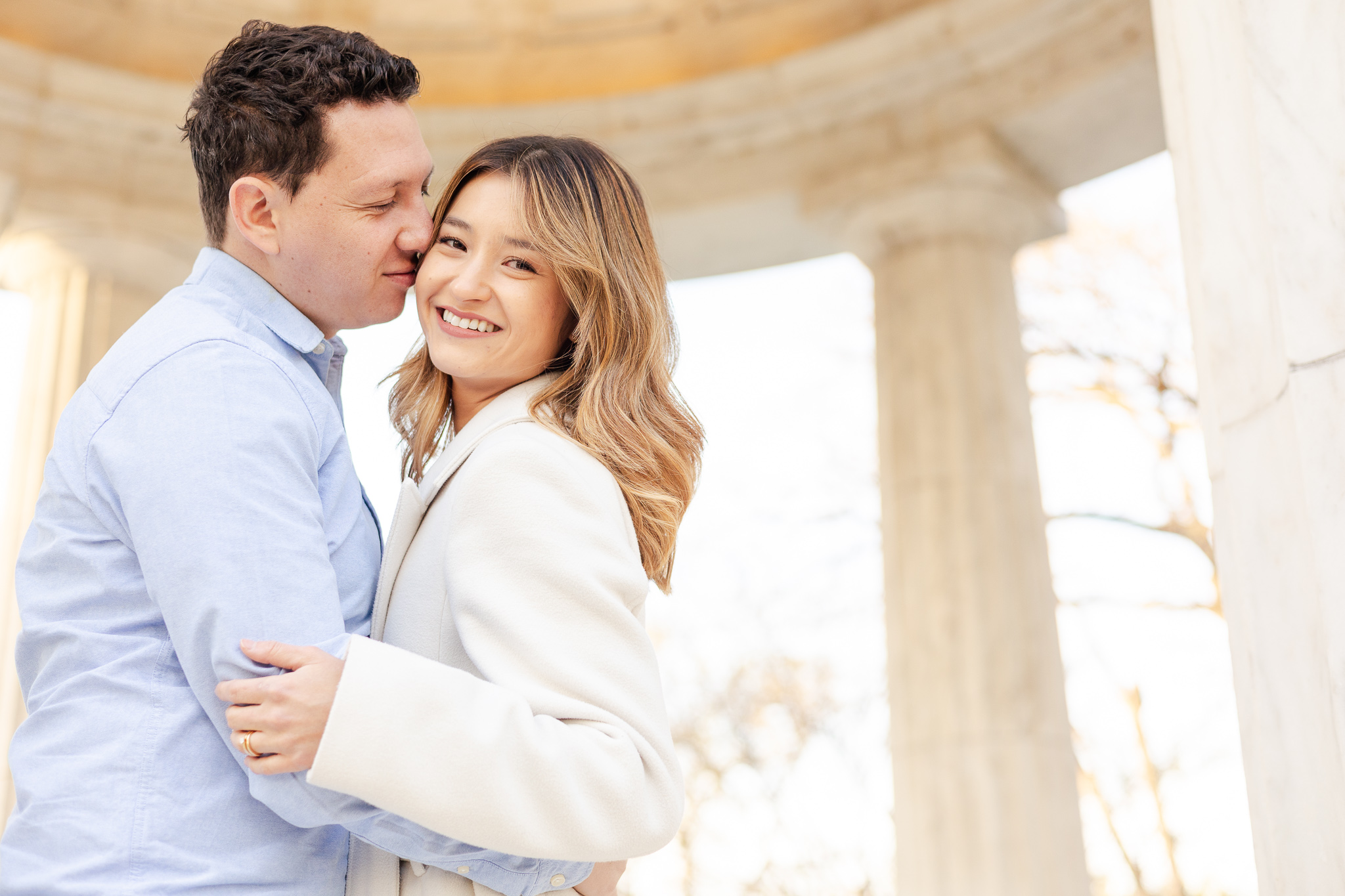 couple at engagement session