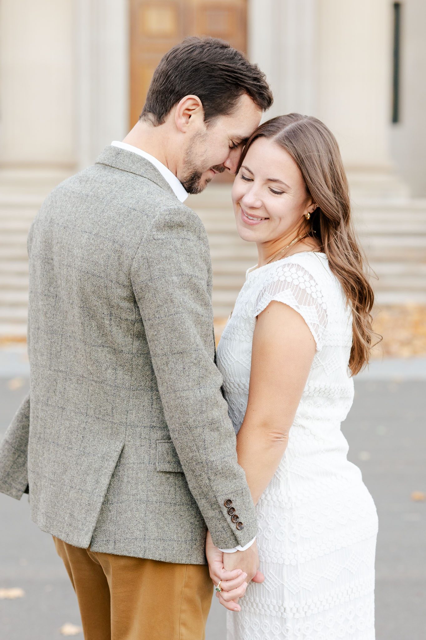 photo of well dressed couple for their engagement photo session